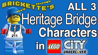 All 3 Heritage Bridge Characters in LEGO City Undercover