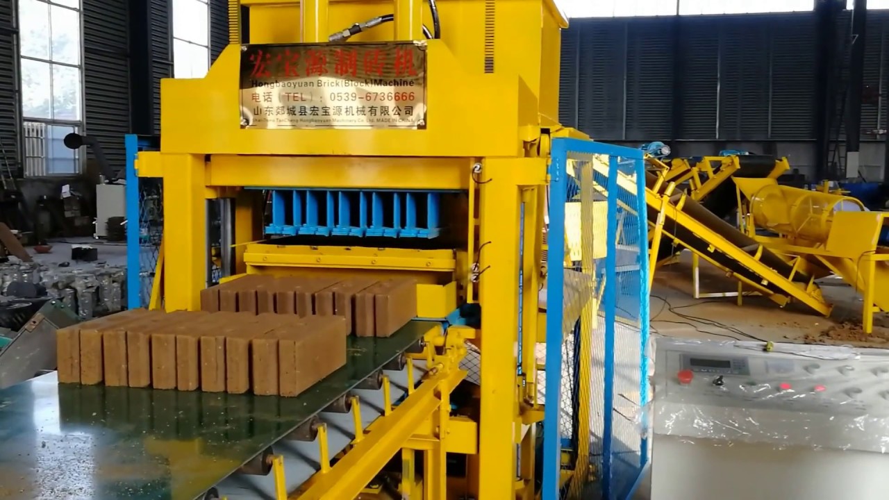 QT5 10 SUPER automatic interlocking clay brick making machine for ...