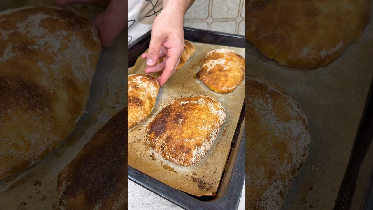 Ciabatta (pain maison SANS PÉTRISSAGE)