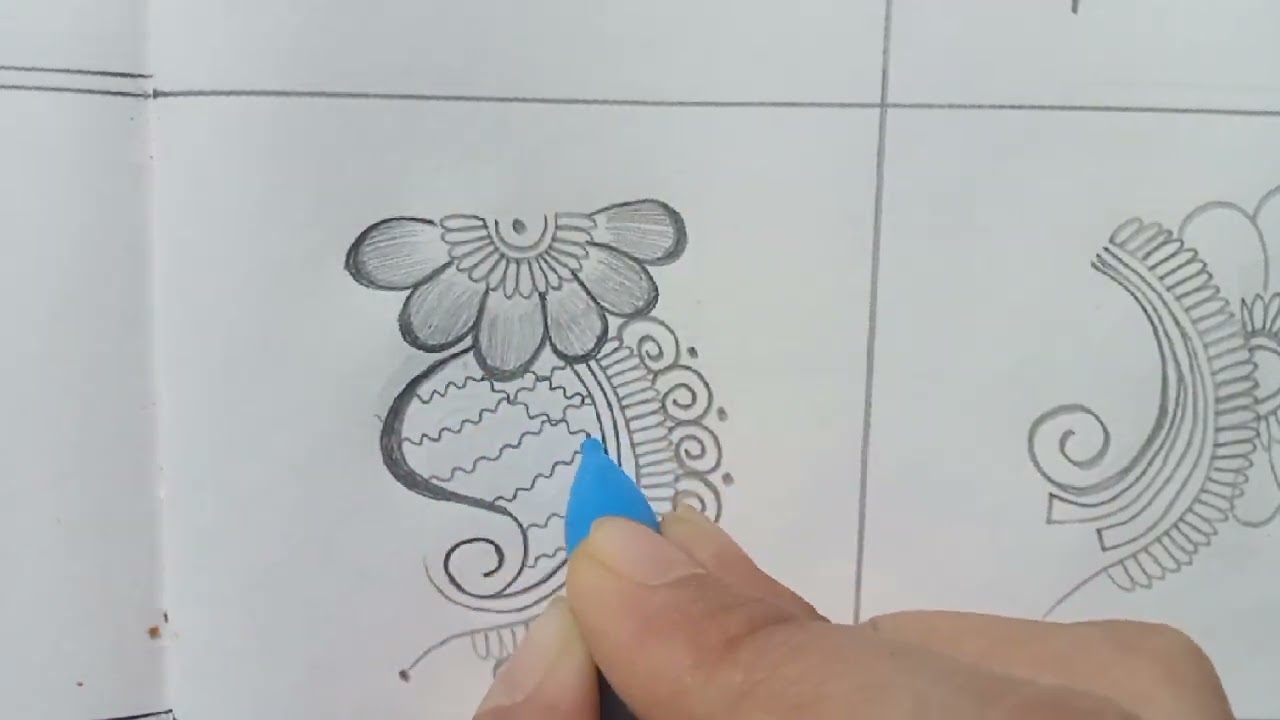 Mehandi designs shape filling (part-4)