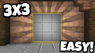 EASY 3x3 Piston Door In Minecraft Bedrock 1.20!!! (Windows 10, PS5, PS4, Xbox, MCPE, Switch)