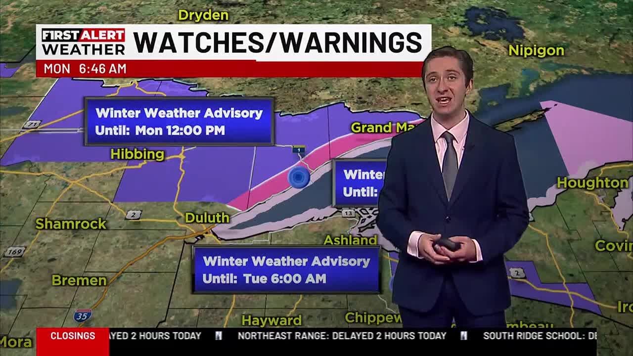 First Alert: Snow wraps up today, arctic air arrives Wednesday - YouTube