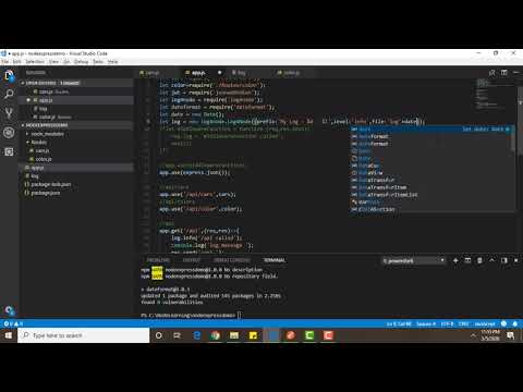 Log4Node Logging and Date Formating by using NodeJS in (Urdu/Hindi)