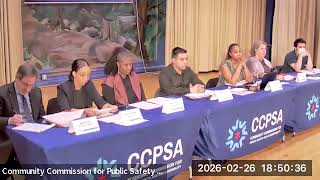CCPSA Public Meeting- February 26, 2026