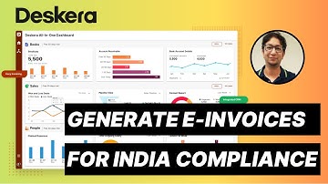 How to generate e-Invoices for India GST in Deskera Books
