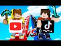 YOUTUBE VS TİKTOK ŞANS BLOKLARI! 😱 - Minecraft