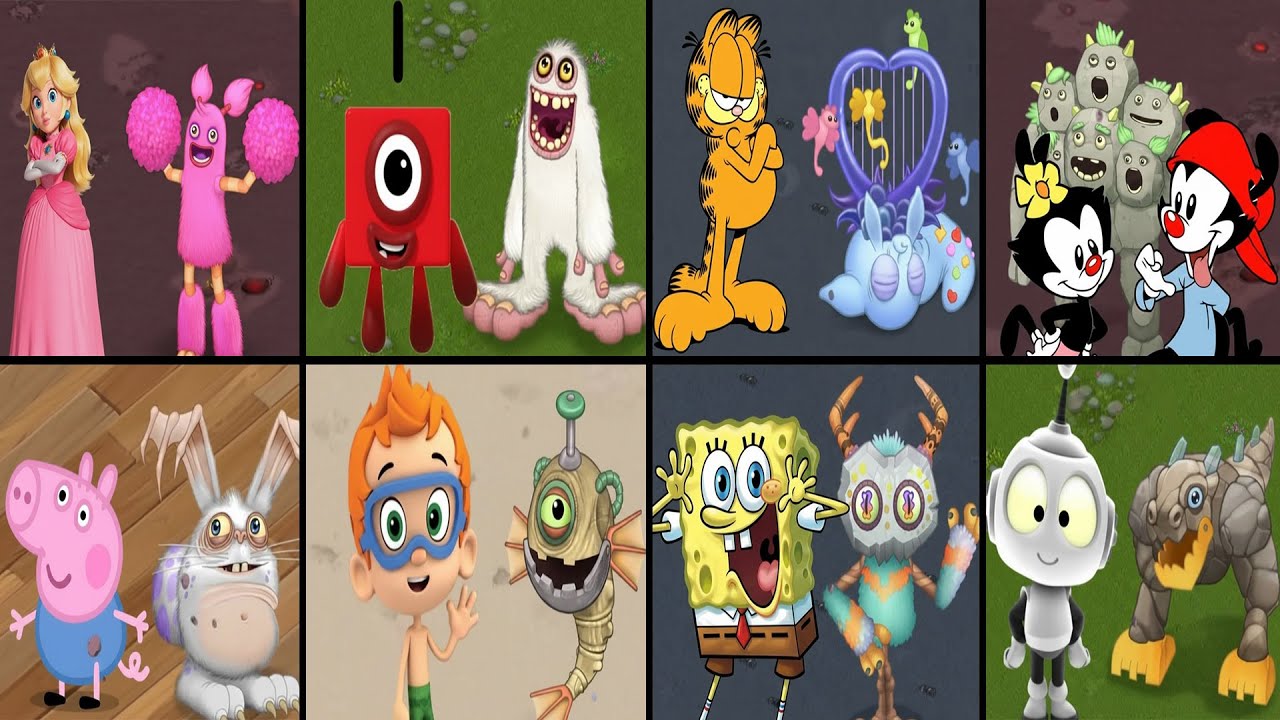 My Singing Monsters as CARTOON CHARACTERS: MSM Transformation by Aine Bop | MSM