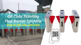 STXtek QR code Access Control Flap Barrier Turnstile #flapbarrier #turnstilegate #torniquetes