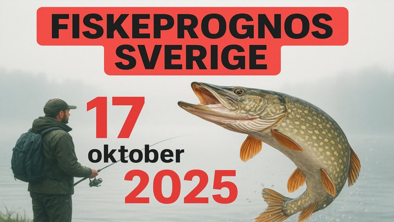 PROGNOS KLЁVA i Sverige på 17 oktober 2025 – Kylan biter, men fisken nappar!