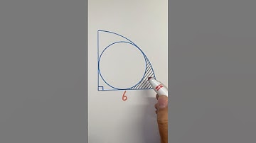 Geometry challenge: solving area of this shadow #geometry