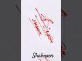 Shabnoor name Signature Style/Best Signature ideaViralshorts