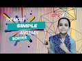 The most simple and easy border design by lubabah khan|authentic border design