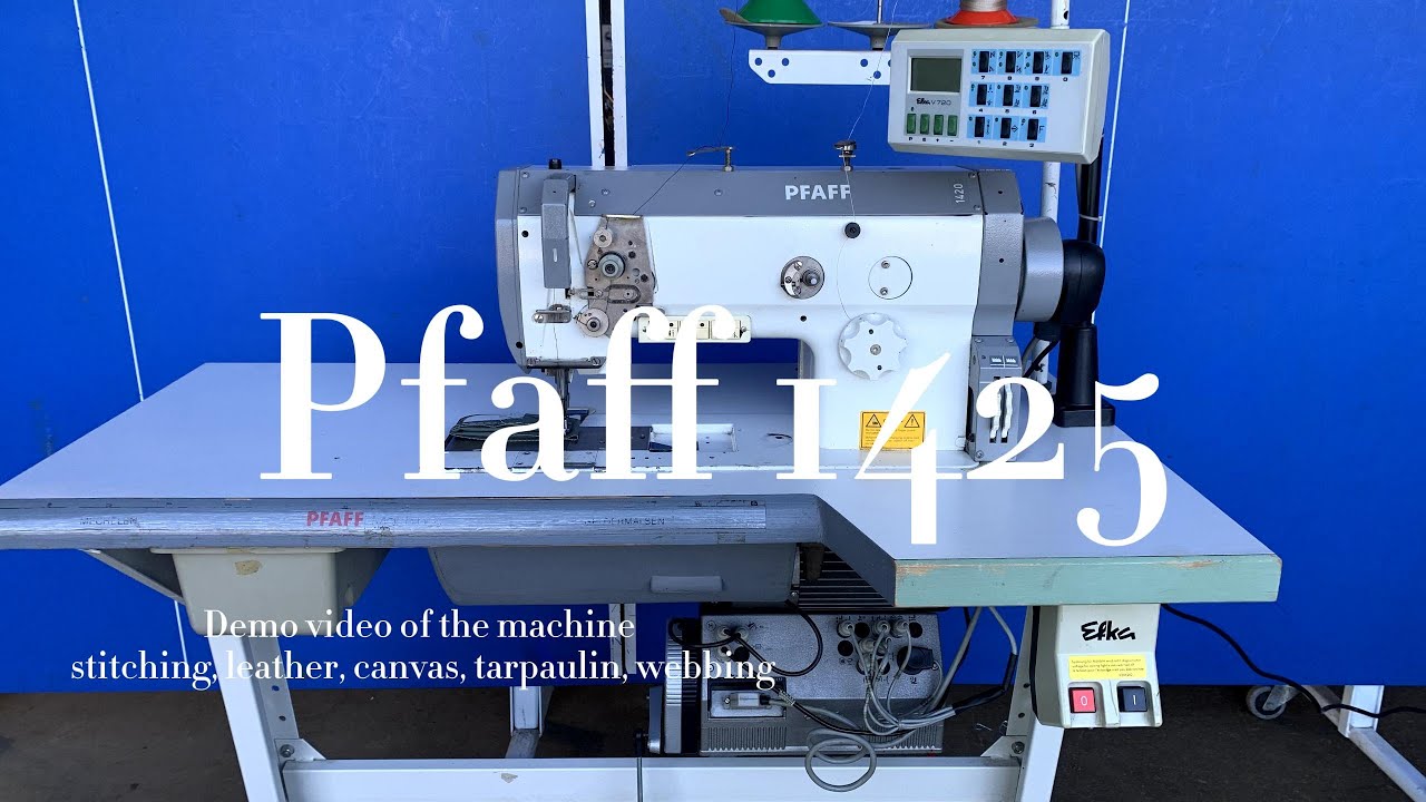 Pfaff 1425 – Industrial Walking Foot Sewing Machine demo
