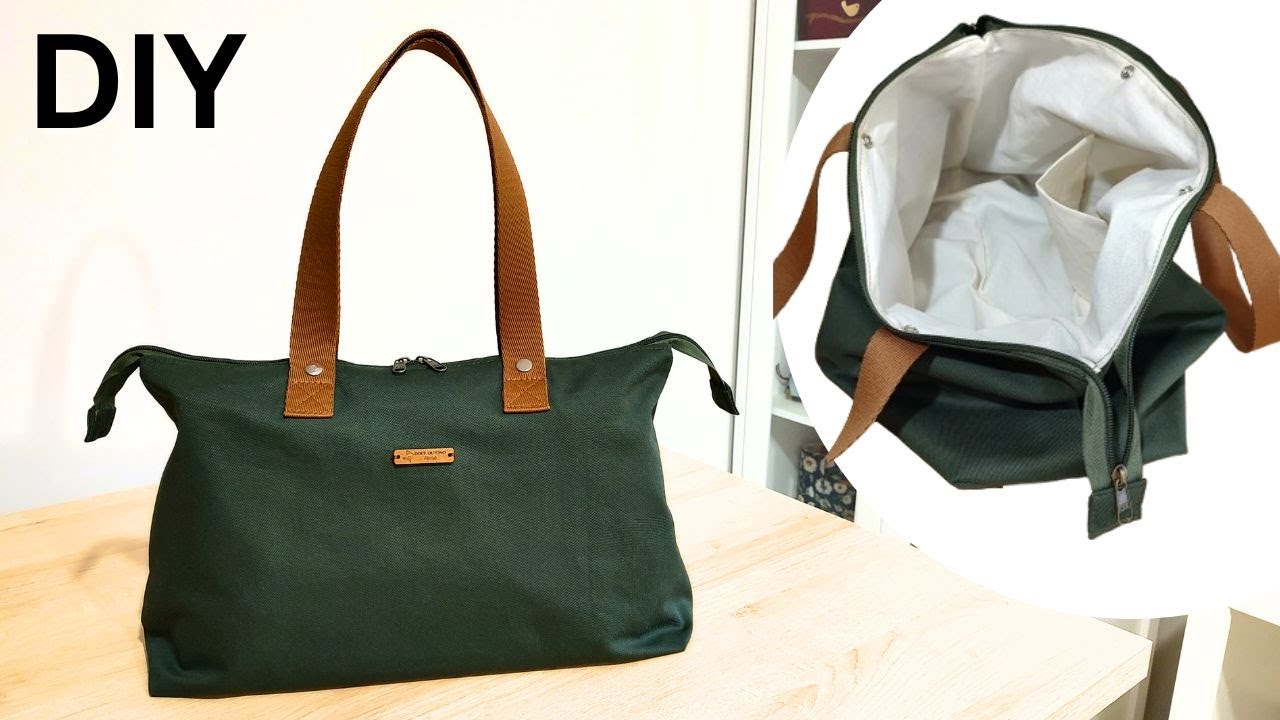 Como fazer bolsa de ombro com zíper - Passo a Passo