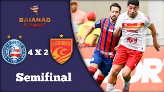 Melhores Momentos de Bahia 4 X 2 Juazeirense - Campeonato Baiano Semifinal
