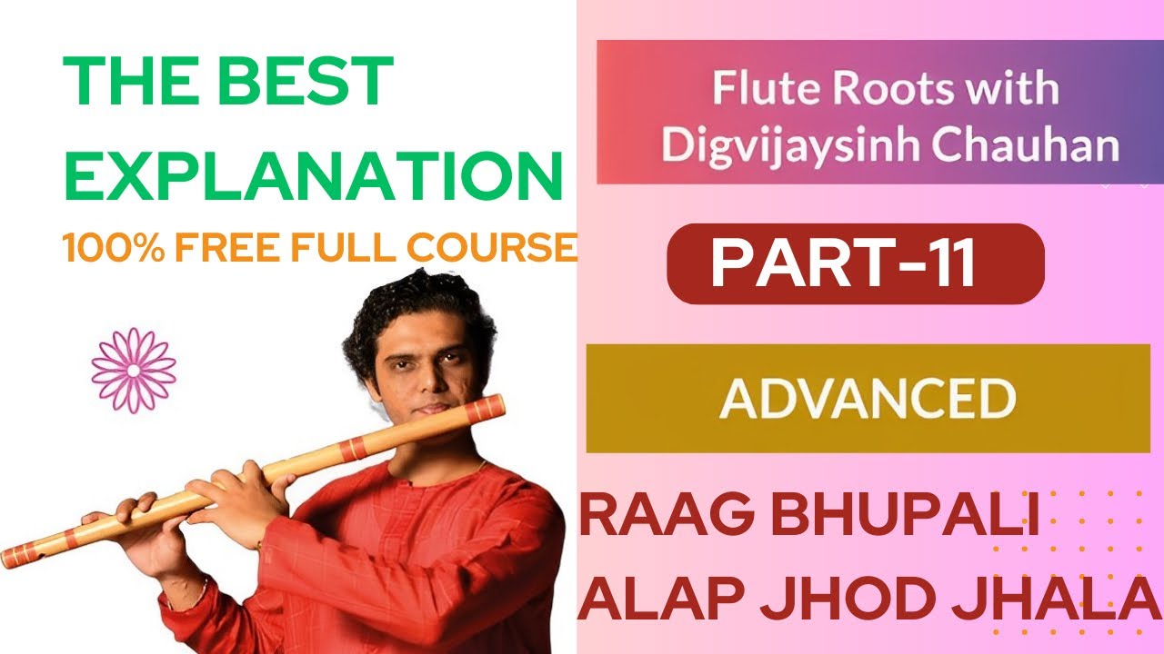 11 - How to Play Raag Bhupali on the Flute - Alap, Jod and Jhala | Kolkata Workshop