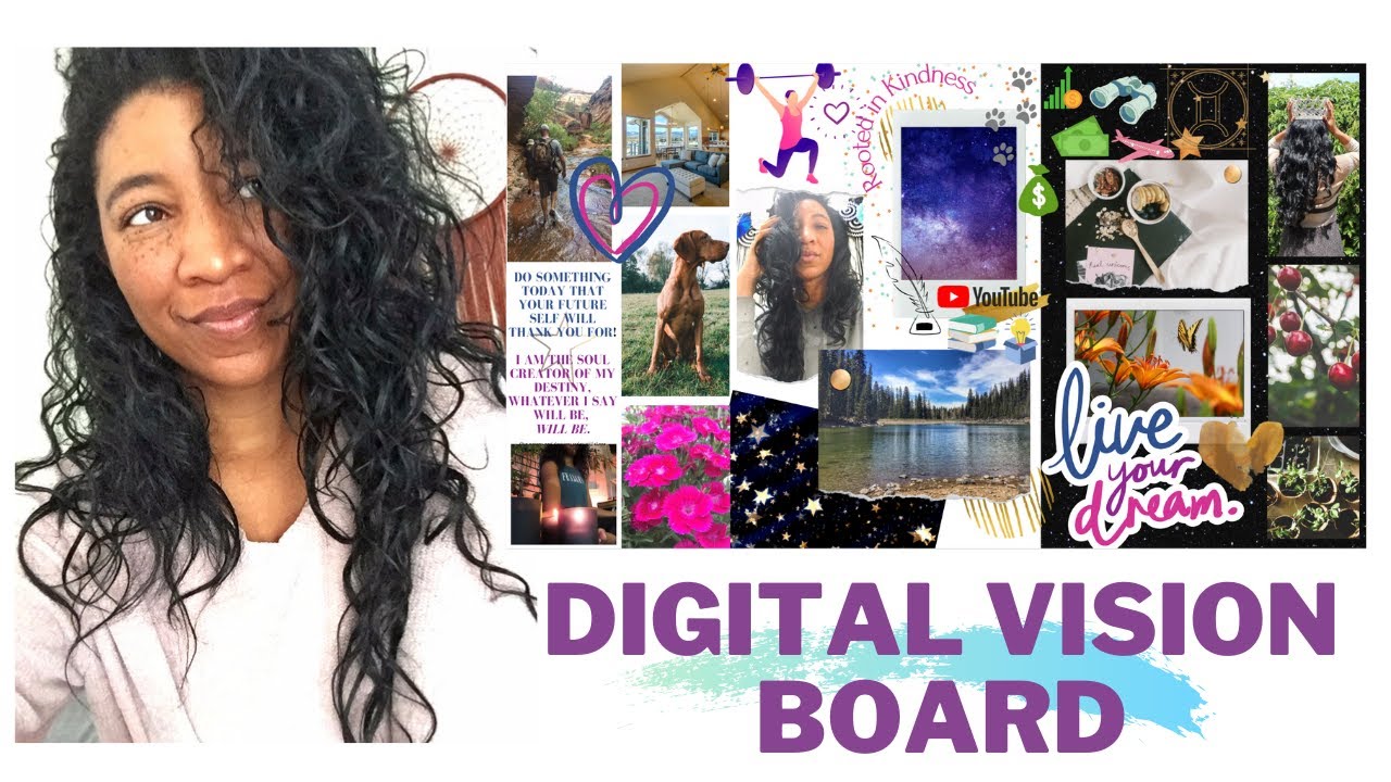 How to make a Desktop Wallpaper Vision Board | Using Canva