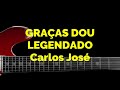 GRAÇAS DOU--597 HARPA CRISTÃ-Carlos José LEGENDADO