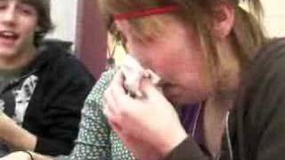 Corinne and Kelly Snorting Pixie Sticks