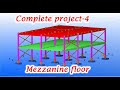 Complete project-4 | Mezzanine floor | tekla tutorial bangla