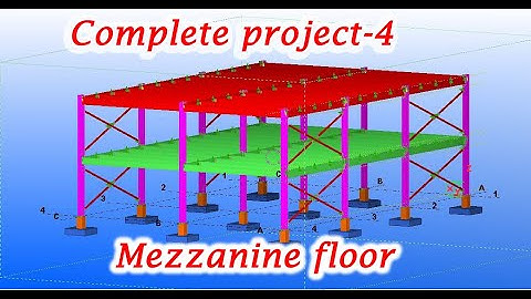 Complete project-4 | Mezzanine floor | tekla tutorial bangla