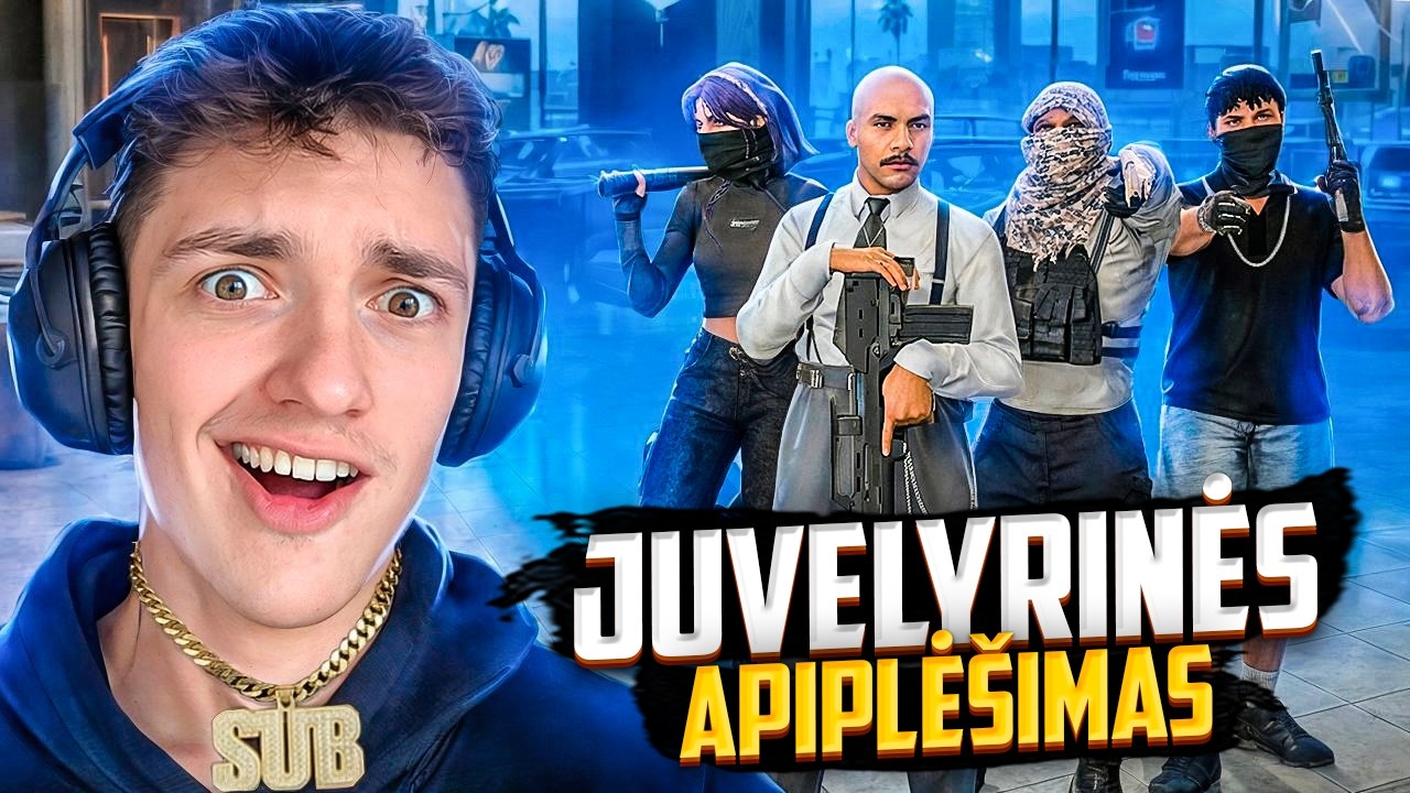 Juvelyrinės Apiplėšimas ir Nauja GAUJA?! 💎 | w/@Twisteris | GTA RP Lietuviškai | GTAKaimeliai.lt