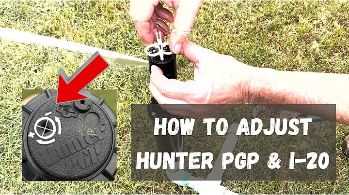 How to Adjust Hunter PGP & I-20 Rotor (sprinkler adjustment)