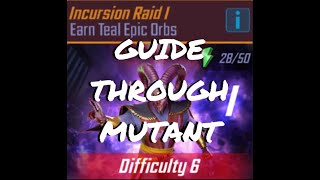HOW TO SURVIVE MUTANT IN 1.6 INCURSION MY WAY | Raids | Marvel Strike Force