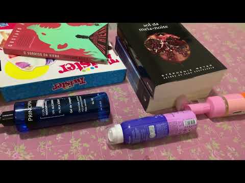 ASMR | comprinhas muito aleatórias de livros e produtinhos 