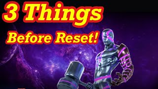 3 Things Before Reset! Surfer Breaker Event Today! New Battle & Command Centre Marvel Strike Force