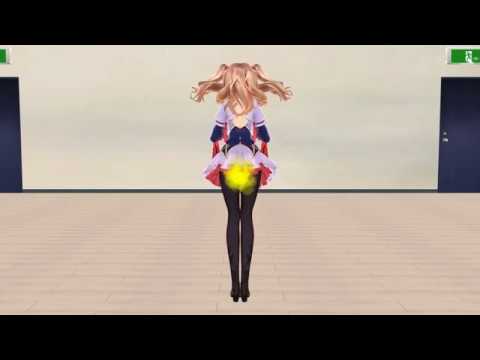 MMD Girl fart