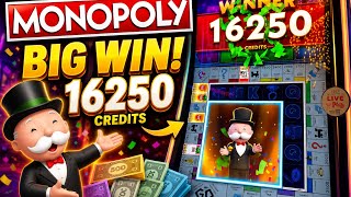 🎩 MONOPOLY BIG WIN! 16,250 Credits on a Small Bet! 💰🔥 #casino #slot #jackpot #slotmachine  screenshot 5