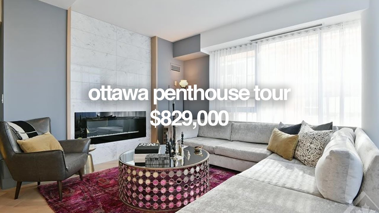 what a $829,000 penthouse looks like in ottawa | penthouse tour