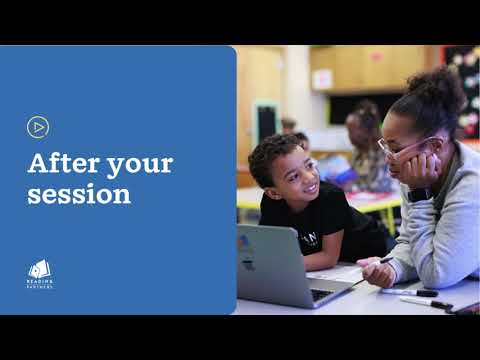 After your session - video from Reading Partners