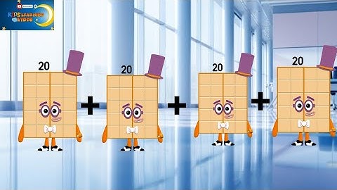 Numberblocks addition four same numbers 1 to 20 | learn to count‎#mathsforkids @preschoollearning