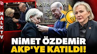Chpden Istifa Eden Nimet Özdemir Akpye Katıldı Rozetini Erdoğan Taktı İki Yılda Üçüncü Partisi..