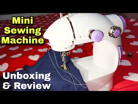 Mini Sewing Machine Unboxing and Review bought from Amazon | How to use Mini Silai Machine in