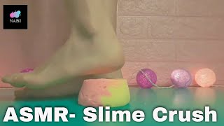 Asmr Trampling Barefoot Crush Cute Slime 슬라임 밟는 듣기좋은 소리