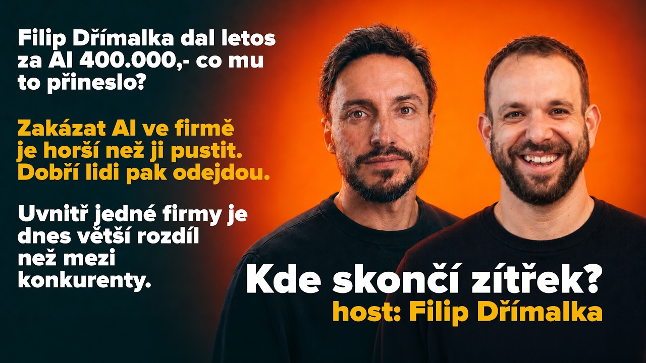 Filip Dřímalka: Zakázat AI ve firmě je horší než ji pustit. Dobří lidi pak odejdou