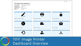 Dashboard Overview | TIFF Image Printer 12 | PEERNET