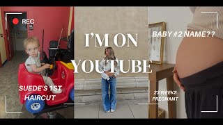 SUEDE’S 1st HAIRCUT (I’M EMOTIONAL), BABY #2 NAME??, 23 WEEK PREGNANT UPDATE