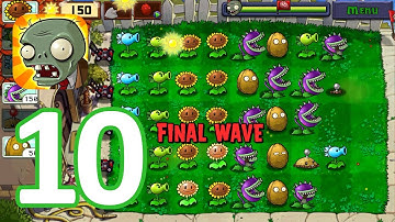 Plants vs. Zombies (HD): Gameplay Walkthrough Part 10 - Final Wave! (iOS, Android)