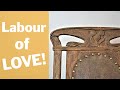 Watch how rare antique chair is restored