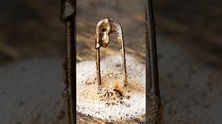 rust remove from safety pin. #satisfying #rustremoval
