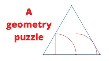 Inscribing Two Quarter Circles in an Equilateral Triangle