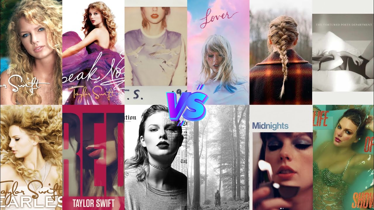 TS 🆚 Fearless 🆚 Speak Now 🆚 Red 🆚 1989 🆚 Rep 🆚 Lover 🆚 Folklore 🆚 Evermore 🆚 Midnight 🆚 TTPD 🆚 TLOAS