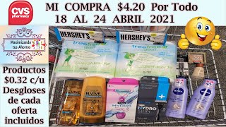 🛍Mi Compra CVS $4.20 Por Todo💥👉 4\/18\/21 al 4\/24\/21