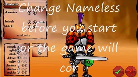 How to cheat on swords and sandals 2!!!  2500 agility