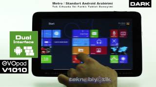 EvoPad V1010 Metro ve Standart Android Arabirimi Resimi