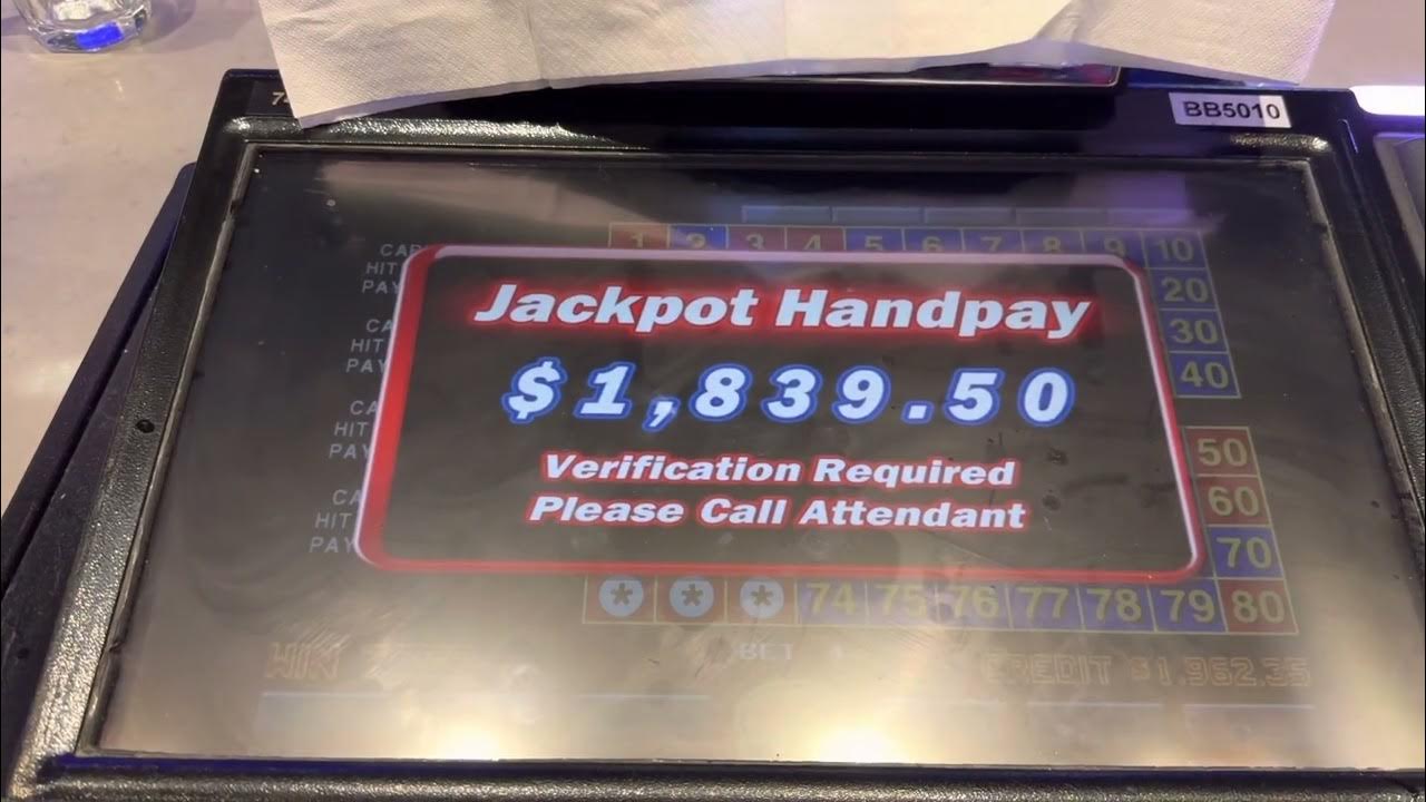 Four Card Keno Jackpot Hand Pay 7/7 and 6/7 - YouTube